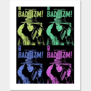 erykah badu retro design colorful retro design Posters and Art